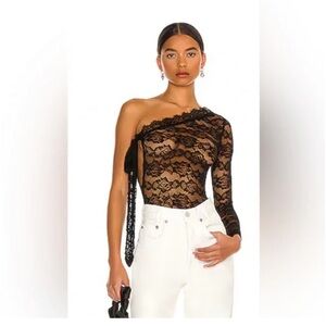 Chic Black Lace bodysuit size Small.